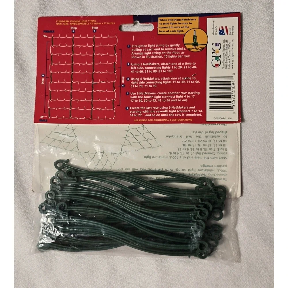 Lites Up 30 Mini Light NetMaker Converts Standard String Lights Into a 